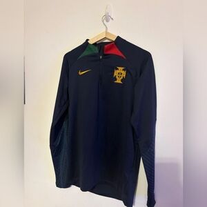 Nike Navy Portugal Training Top with Red, Green & Gold Accents